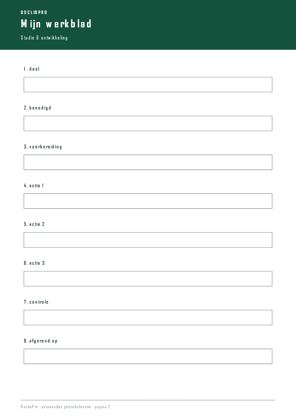 Inhoudsvoorbeeld 2 van Studie Complete Checklist
