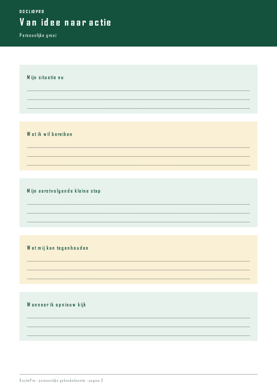 Inhoudsvoorbeeld 3 van Gewoontes & balans Weekplanner