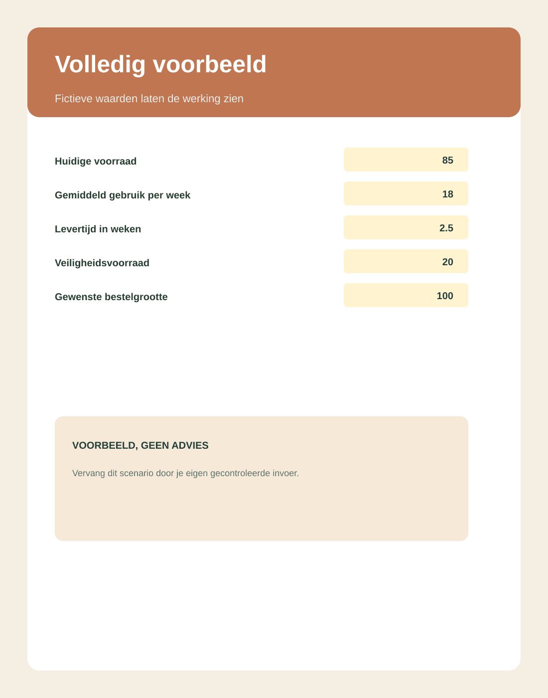 Inhoudsvoorbeeld 3 van Online Verkoop Voorraad & Herbestelcalculator
