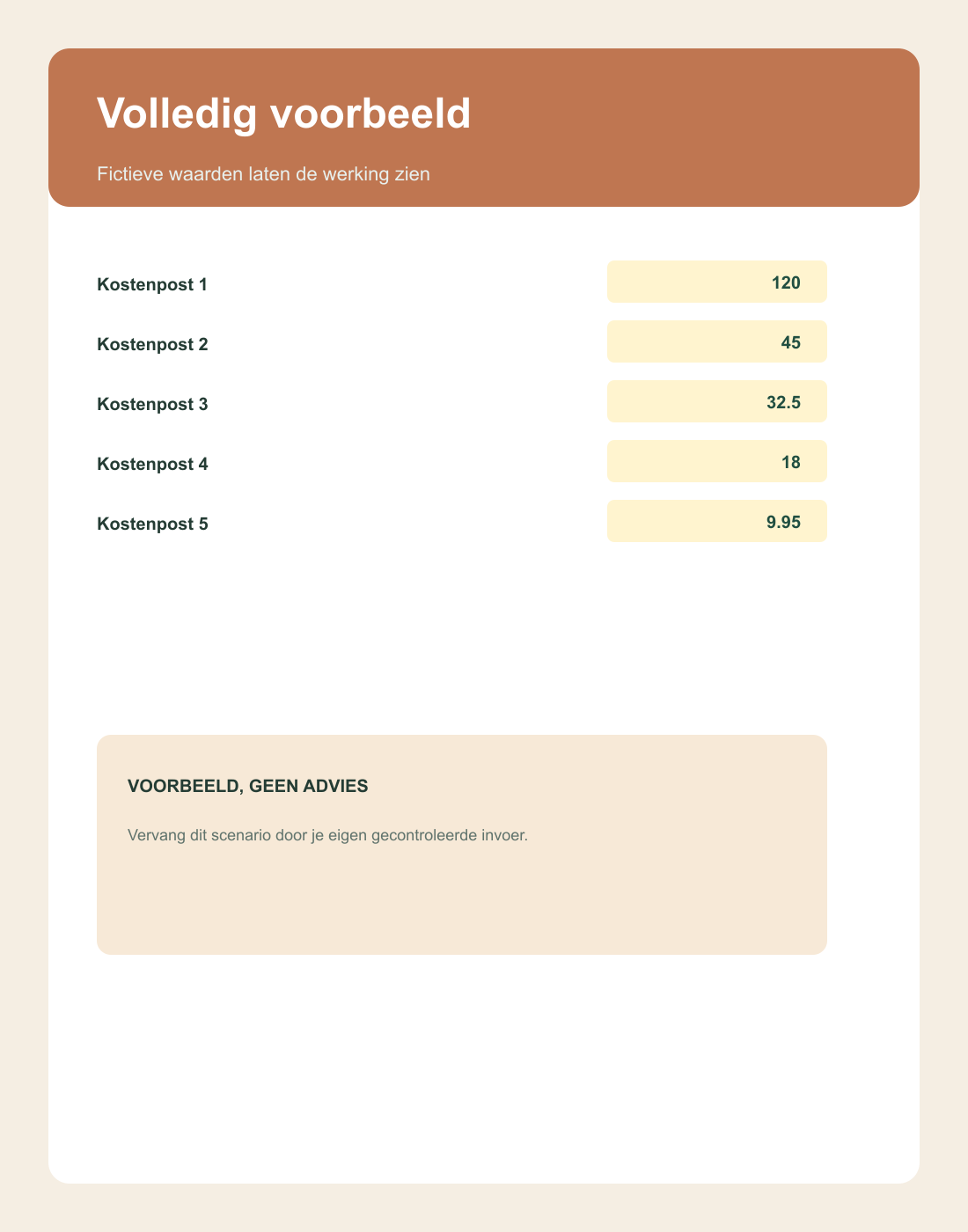 Inhoudsvoorbeeld 3 van Online Verkoop Kosten Totaalcalculator
