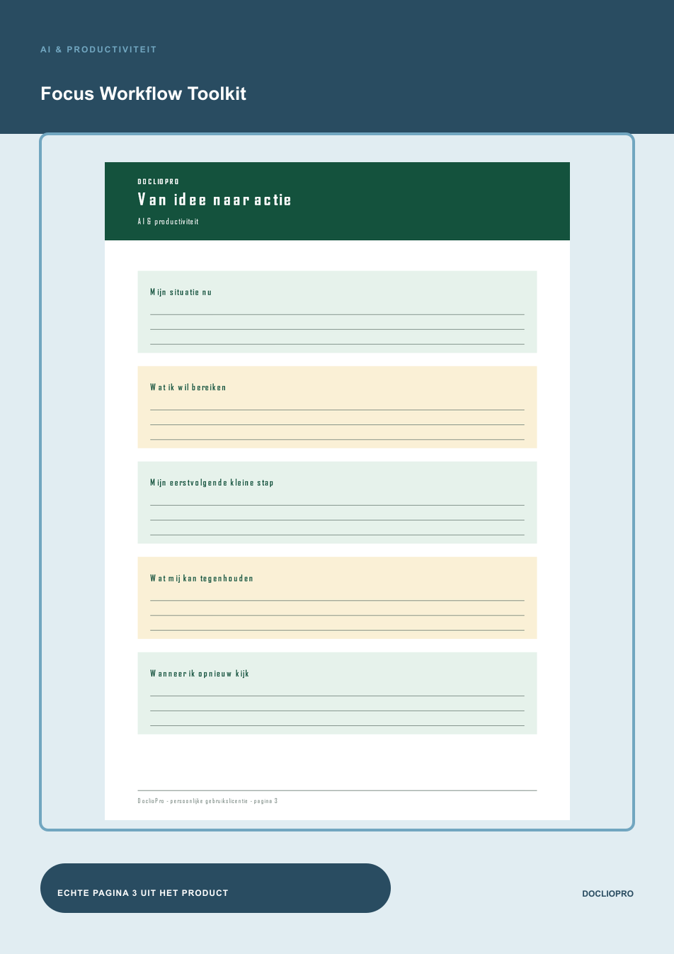 Inhoudsvoorbeeld 3 van Focus Workflow Toolkit