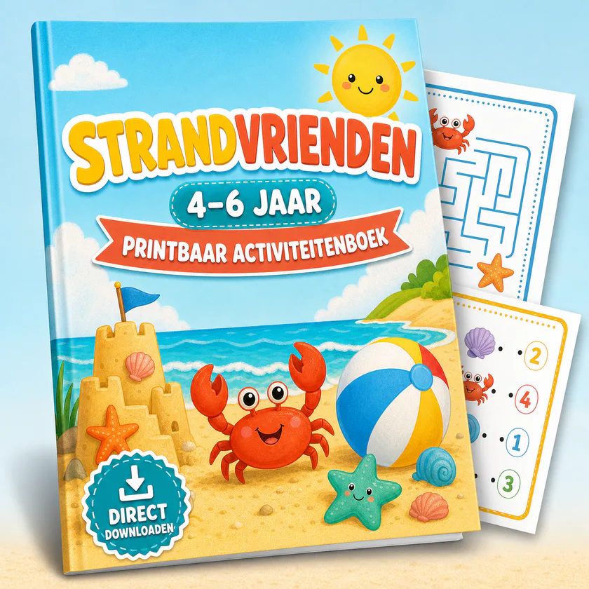 Voorbeeldpagina uit Strandvrienden