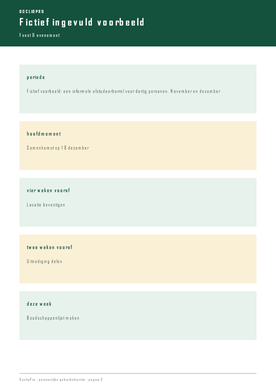 Inhoudsvoorbeeld 3 van Afstuderen Themakalender