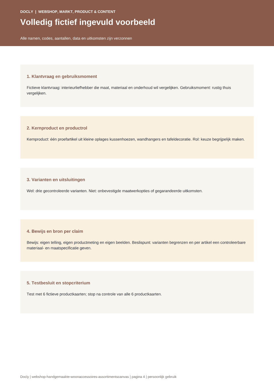 Inhoudsvoorbeeld 3 van Handgemaakte woonaccessoires – Assortimentscanvas