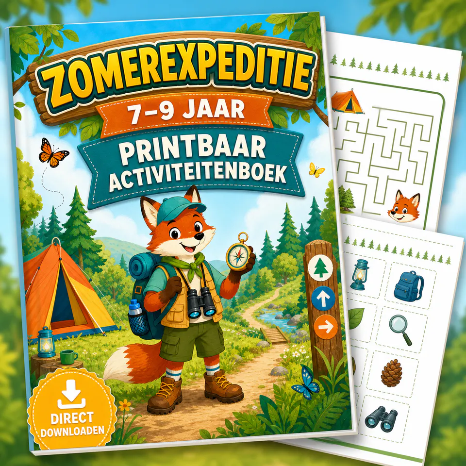 Voorbeeldpagina uit Zomerexpeditie